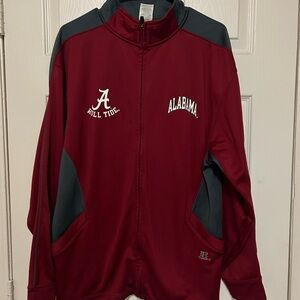 Red and grey Alabama zip up jacket
